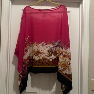 Chicos poncho pink large/xlarge